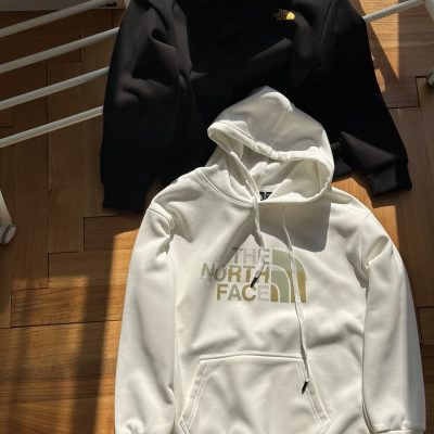 Premium The North Face Sweatshirts Silver Fleece Logo Style