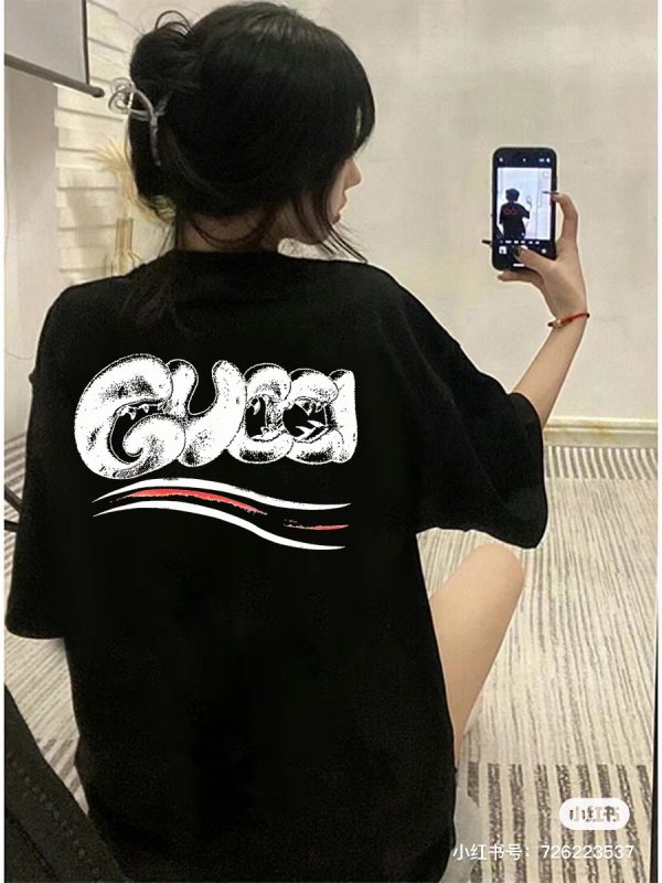 High Quality Gucci Short Sleeves Black Classic Collection