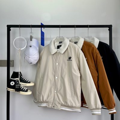 High Quality New Balance Cotton Clothes White Fleece Classic Style