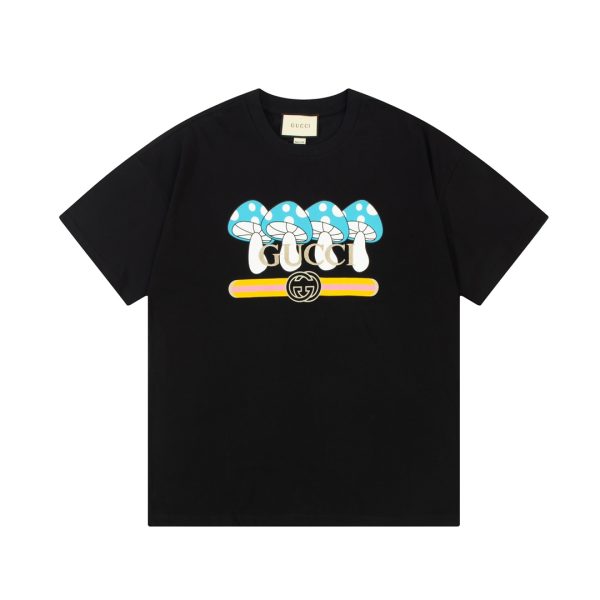 Luxury Gucci Short Sleeves Black Print Collection