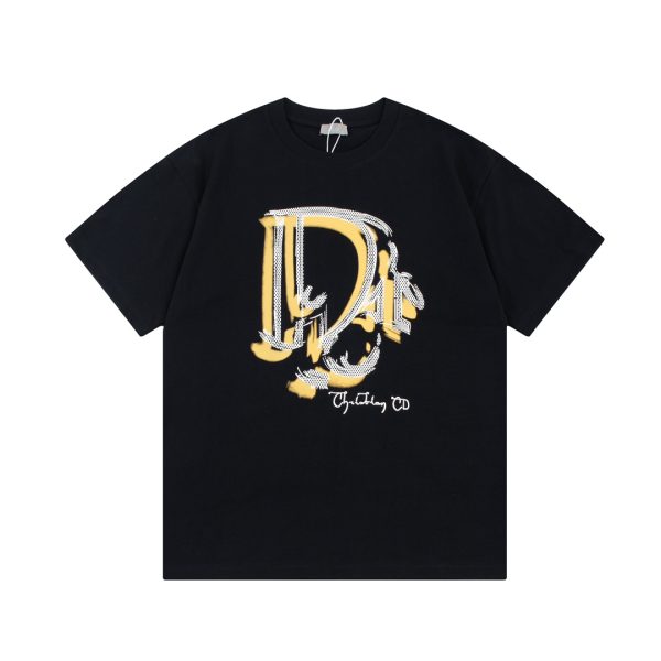 Premium Dior Short Sleeves Yellow Print Collection