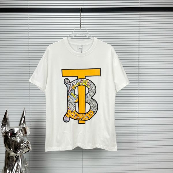 High Quality Burberry Short Sleeves Black Logo Style