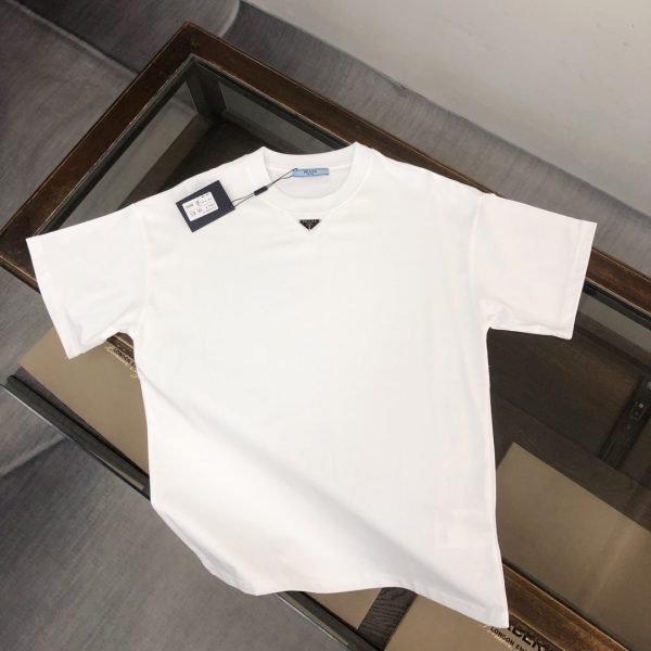 Best Selling Prada Short Sleeves Black Cotton Classic Collection