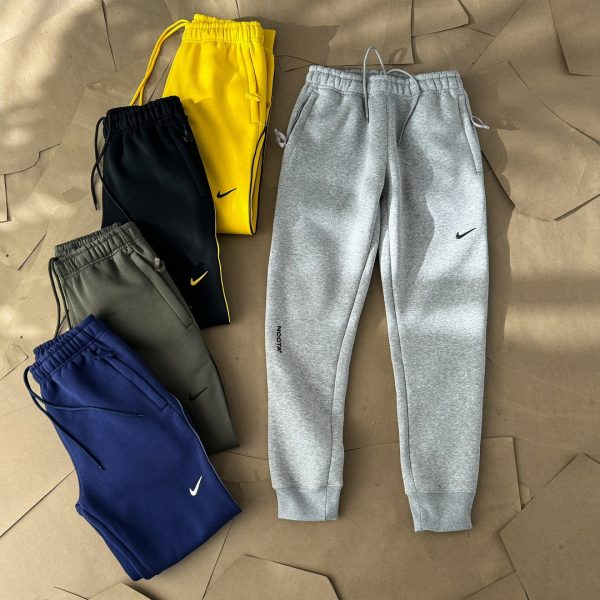 Luxury Nike Trousers Navy Fleece Print Luxury
