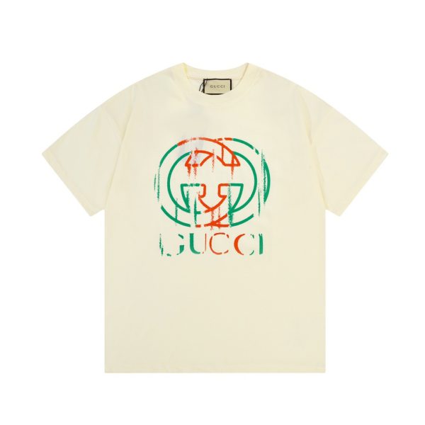 High Quality Gucci Short Sleeves Black Print Collection