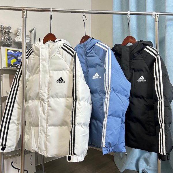 Luxury Adidas Coats Black Solid Collection