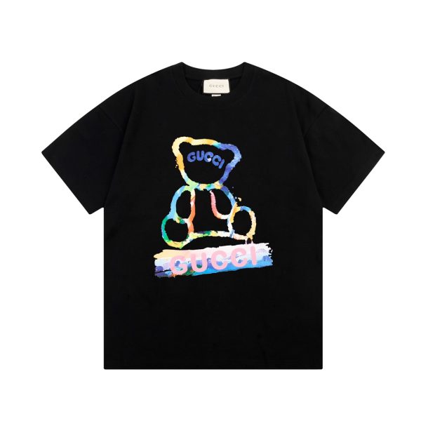 Premium Gucci Short Sleeves Black Print Style