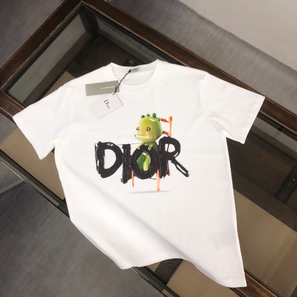 Premium Quality Dior Short Sleeves Black Cotton Collection