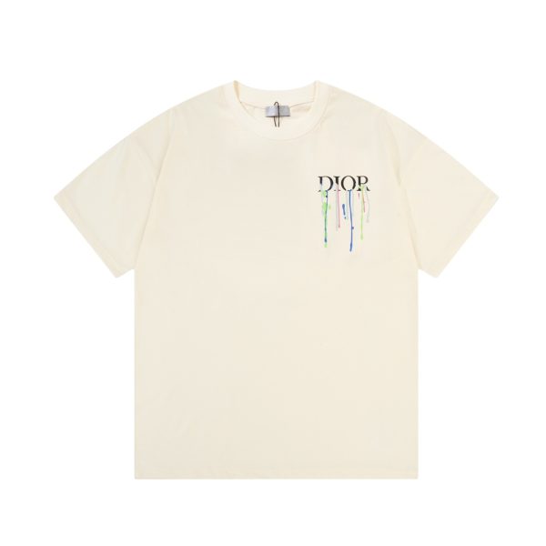 Best Selling Dior Short Sleeves Black Cotton Washed Collection