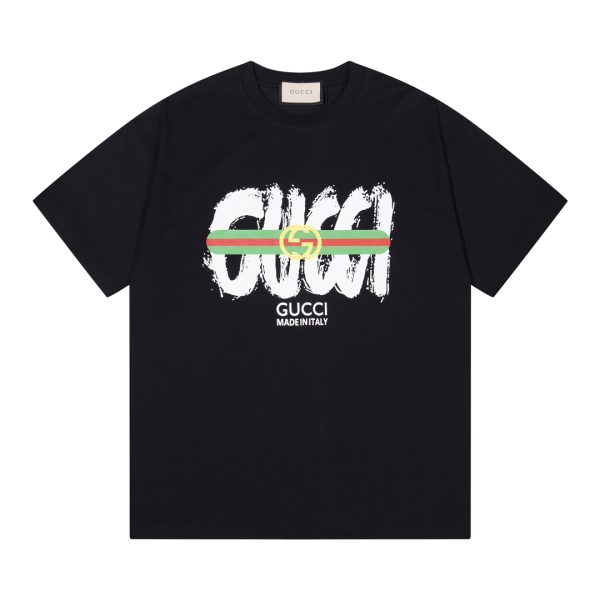 Best Selling Gucci Short Sleeves Black Logo Luxury