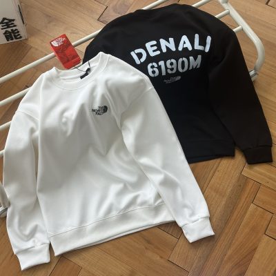 Best Selling The North Face Sweatshirts Black Cotton Print Luxury