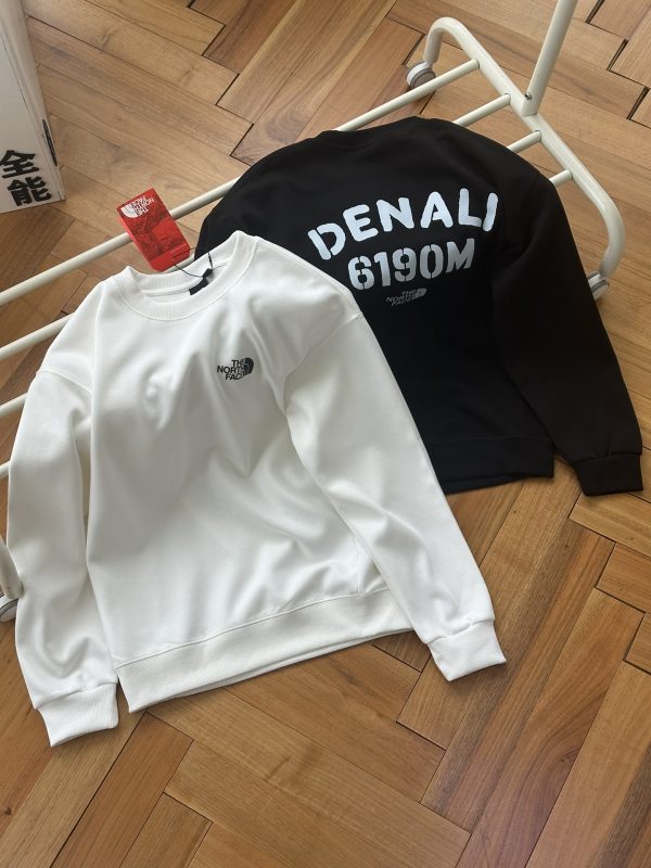 Best Selling The North Face Sweatshirts Black Cotton Print Luxury