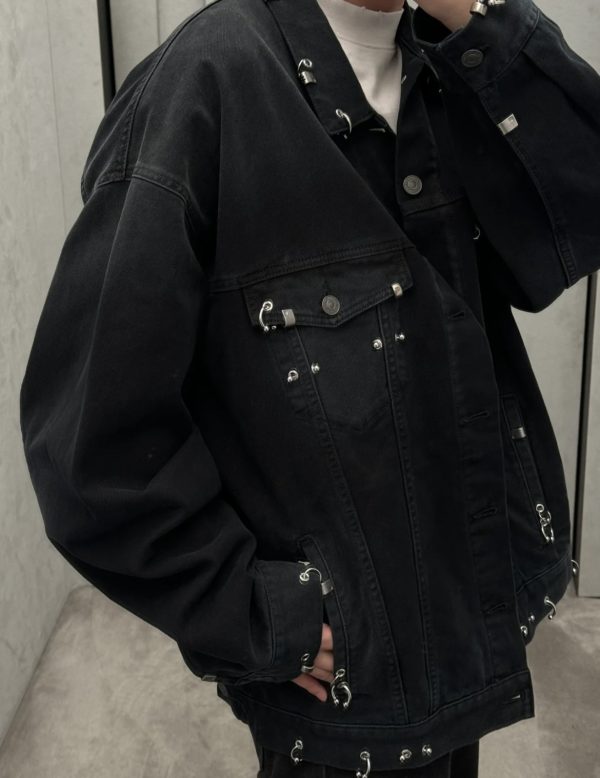 Premium Quality Balenciaga Jackets Orange Denim Breathable Luxury