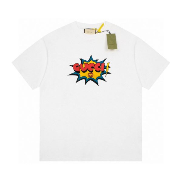 Premium Quality Gucci Short Sleeves Cotton Print Style