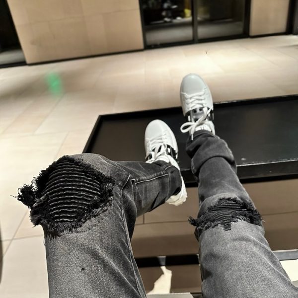 High Quality Ami Trousers Patchwork Luxury