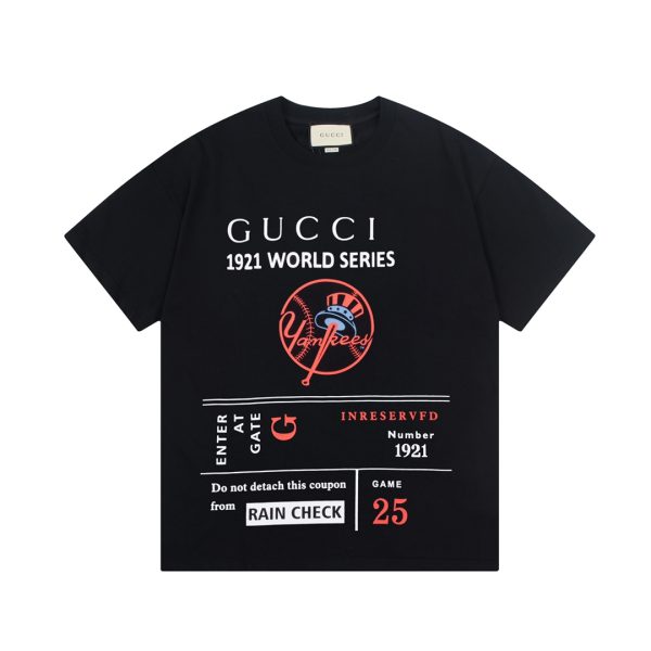 Premium Quality Gucci Short Sleeves Black Classic Luxury