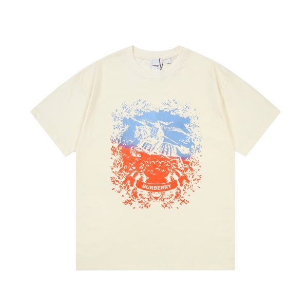 Premium Burberry Short Sleeves Gradient Luxury
