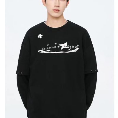 Best Selling Descente Long Sleeves Black Classic Style