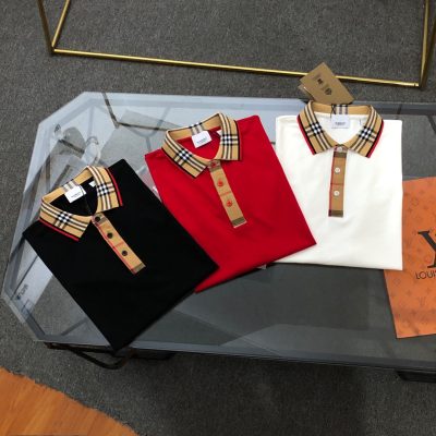 High Quality Burberry T-Shirts Black Classic Style