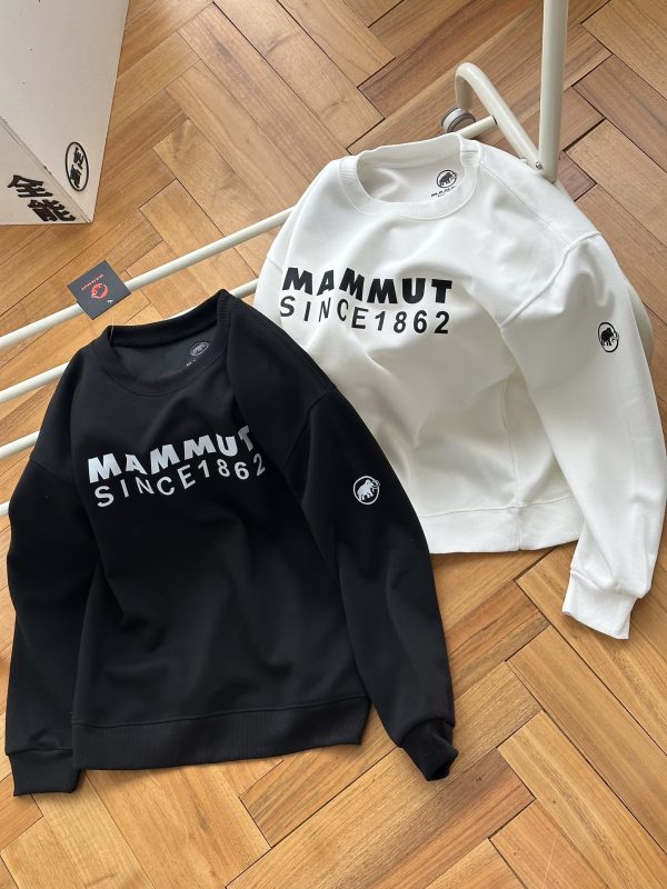 High Quality Mammut Sweatshirts Black Cotton Print Style