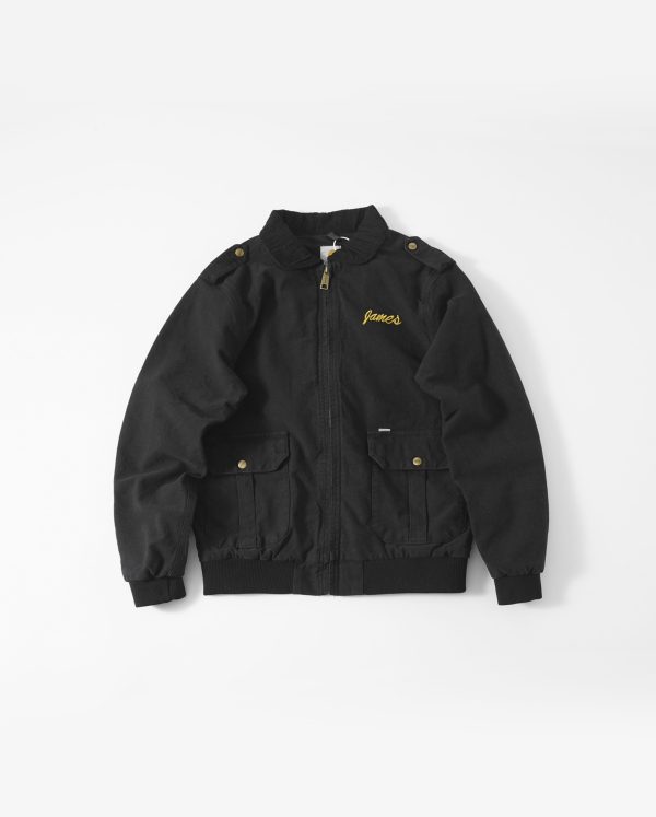 Luxury Carhartt Jacket White Cotton Embroidered Collection