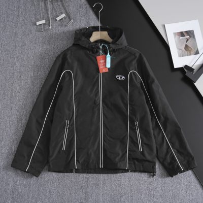 High Quality Diesel Long Sleeves Black Striped Style