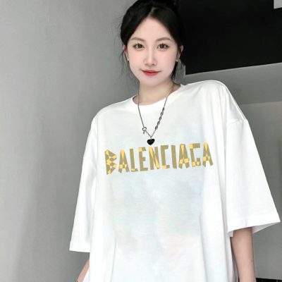High Quality Balenciaga Short Sleeves Cotton Luxury