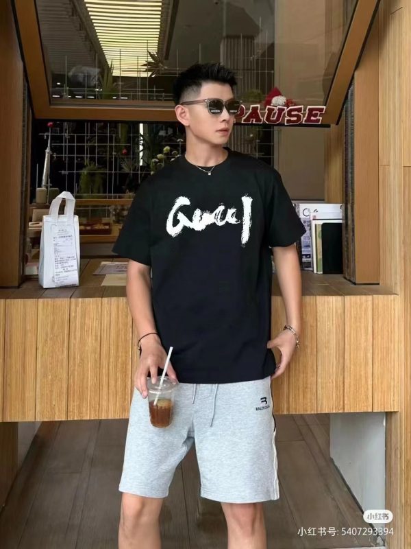 Premium Gucci Short Sleeves Cotton Print Luxury