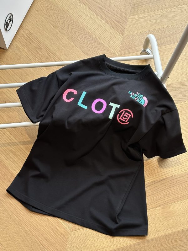 Best Selling The North Face Short Sleeves Black Cotton Logo Collection