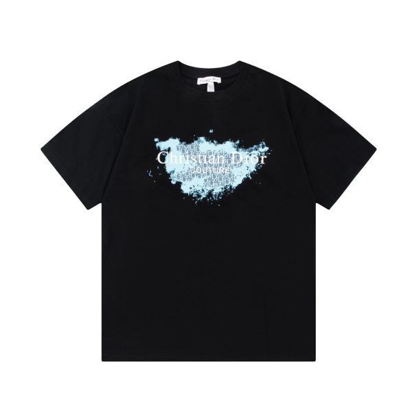 High Quality Dior Short Sleeves Black Print Collection