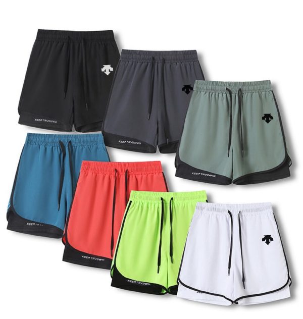 High Quality Descente Shorts Black Breathable Style