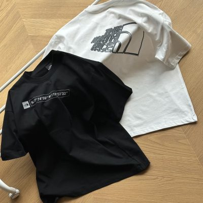 Best Selling The North Face Short Sleeves Silver Cotton Urban Collection