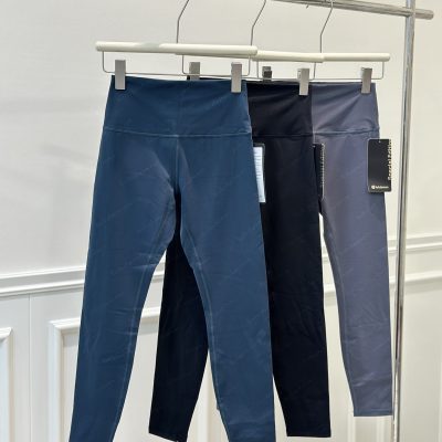 Premium Lululemon Leggings Gold Logo Collection