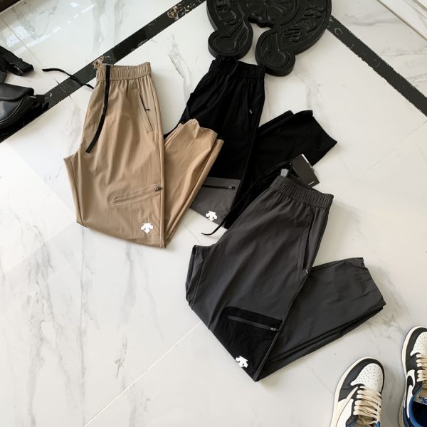 Best Selling Descente Casual Pants Black Nylon Casual Collection