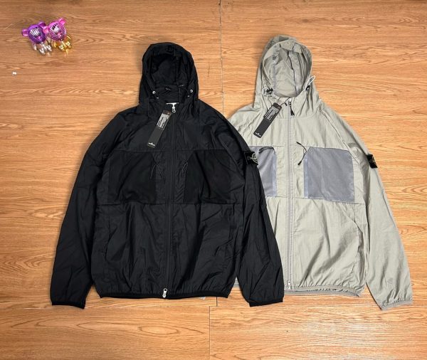 Best Selling Stone Island Jackets Black Nylon Classic Style