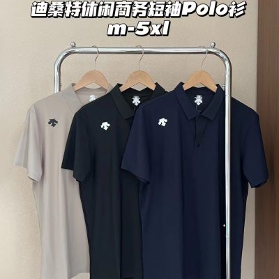 Best Selling Descente Short-Sleeved Black Casual Style
