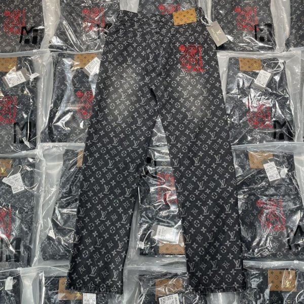 Best Selling Louis Vuitton Jeans Cotton Monogram Collection