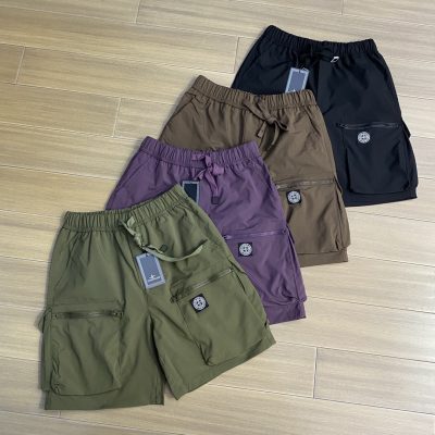 Premium Quality Stone Island Shorts Green Classic Luxury