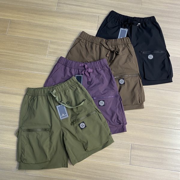 Premium Quality Stone Island Shorts Green Classic Luxury