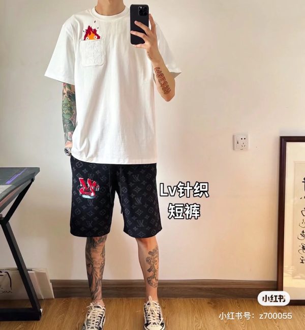 Best Selling Louis Vuitton Shorts Cotton Jacquard Luxury