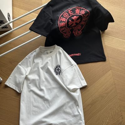 Luxury Chrome Hearts Short Sleeves Black Print Collection