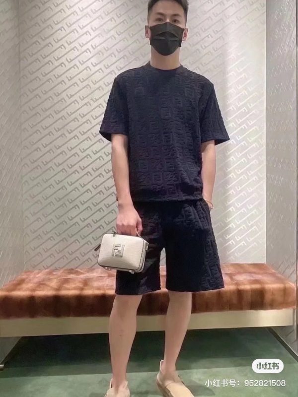 Premium Fendi Short Sleeves Cotton Classic Style