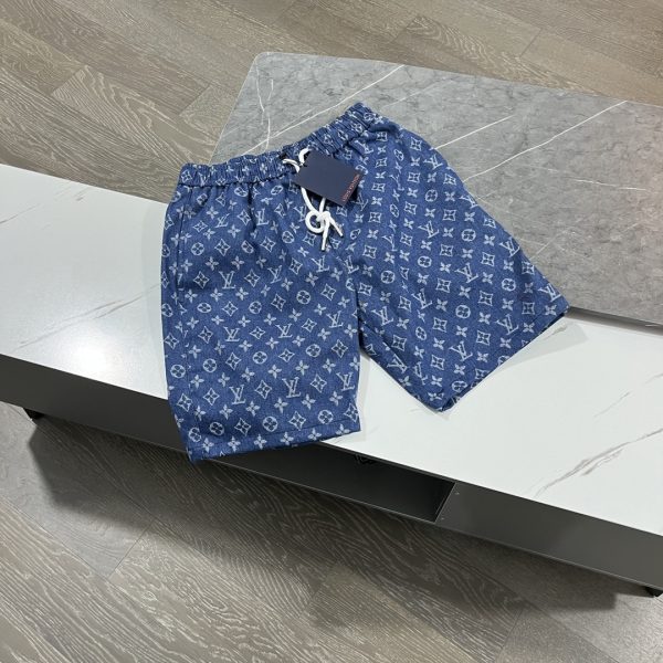 Premium Quality Louis Vuitton Shorts Denim Print Collection