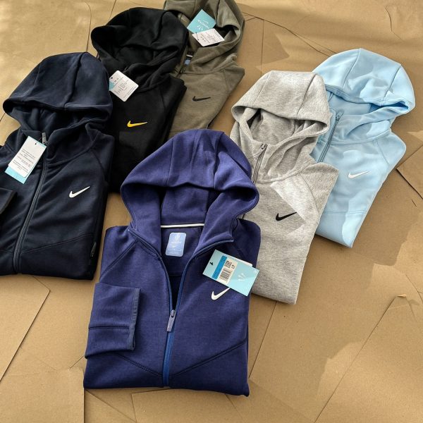 Premium Nike Jackets Black Fleece Logo Luxury