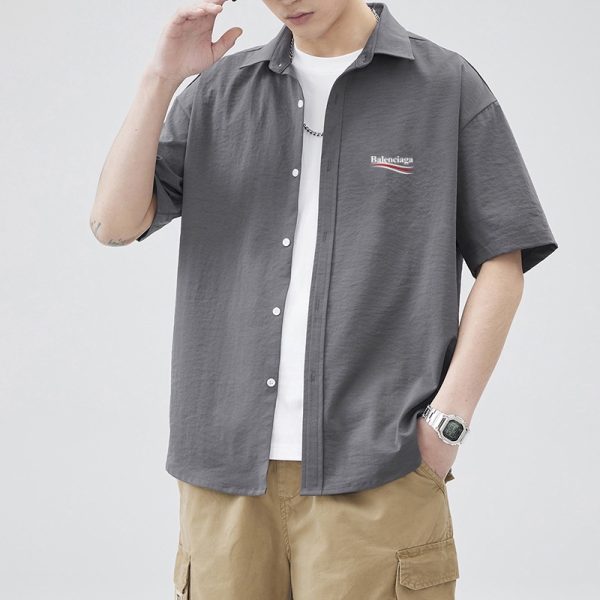 Best Selling Balenciaga Short Sleeves Black Solid Luxury