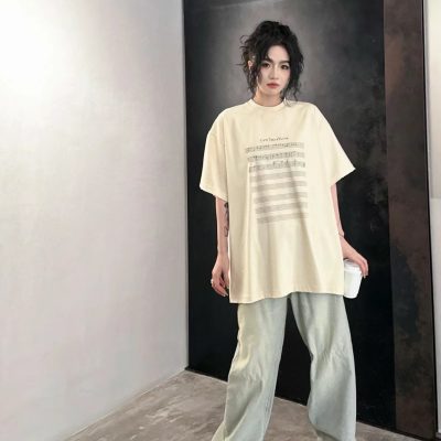 Premium Quality Balenciaga Short Sleeves Cotton Print Collection