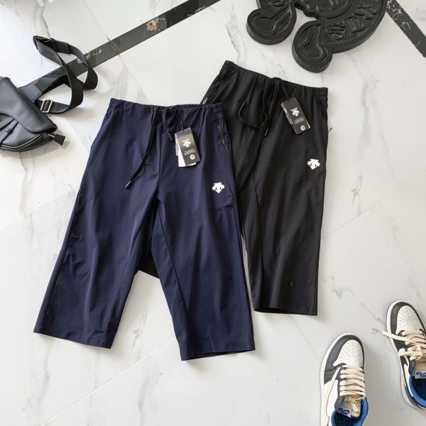 Luxury Descente Pants Black Linen Breathable Collection