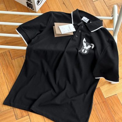 Luxury Burberry Short-Sleeved Cotton Print Style