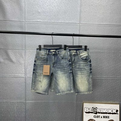 High Quality Burberry Shorts Leather Casual Luxury