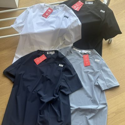 High Quality Helly Hansen Short Sleeves Black Breathable Style